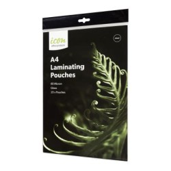 Okin Laminating Pouches A4 Gloss 80mic, Pack of 25