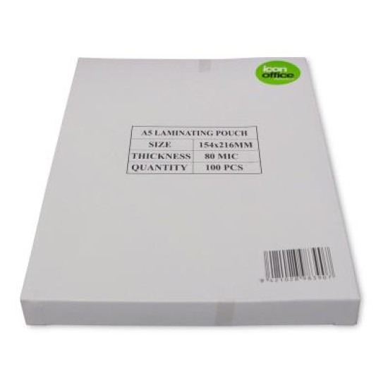 Okin Laminating Pouches A5 Gloss 80mic, Pack of 100