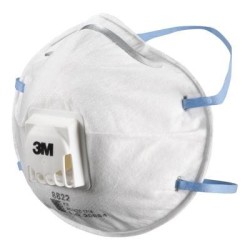 3M Respirator Valved Particulate 8822 P2, Pack of 10 3M Respirator Valved Particulate 8822 P2, Pack of 10