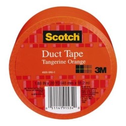 Scotch Duct Tape 920-ORG 48mm x 18.2m Tangerine Orange Scotch Duct Tape 920-ORG 48mm x 18.2m Tangerine Orange