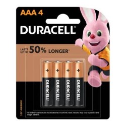 Duracell Coppertop Alkaline AAA Battery, Pack of 4 Duracell Coppertop Alkaline AAA Battery, Pack of 4