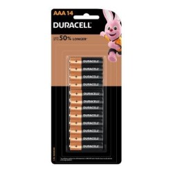 Duracell Coppertop Alkaline AAA Battery, Pack of 14 Duracell Coppertop Alkaline AAA Battery, Pack of 14