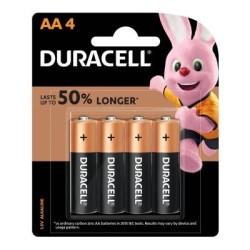 Duracell Coppertop Alkaline AA Battery, Pack of 4 Duracell Coppertop Alkaline AA Battery, Pack of 4