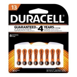 Duracell Hearing Aid 13 Battery, Pack of 8