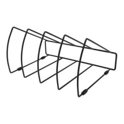 Okin File Rack Triangular 4 Slots Black