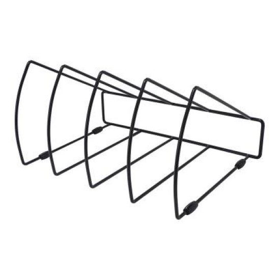 Okin File Rack Triangular 4 Slots Black