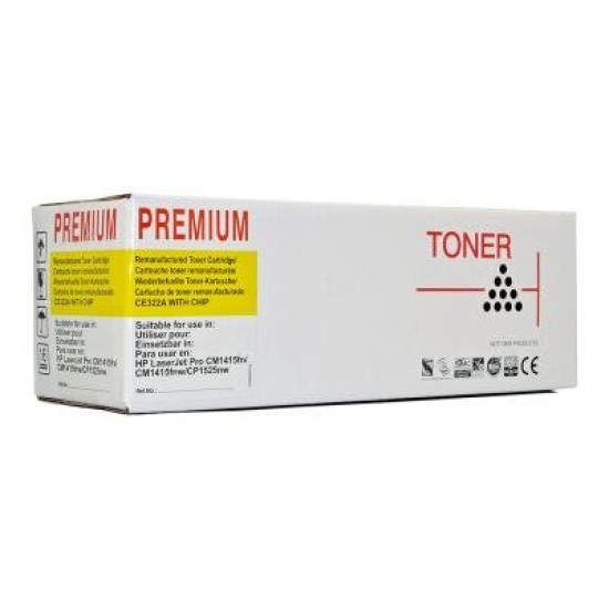 Icon Compatible HP CE322A CB542A Yellow Toner Cartridge