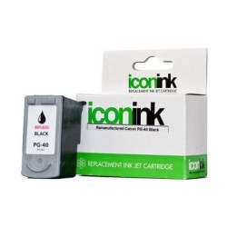 Icon Remanufactured Canon PG40 Black Ink Cartridge