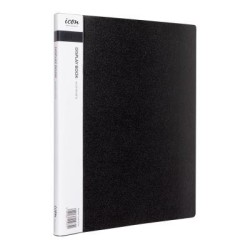 Icon Display Book A4 with Insert Spine 20 Pocket Black