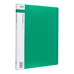 Okin Display Book A4 with Insert Spine 20 Pocket Green