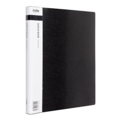 Okin Display Book A4 with Insert Spine 40 Pocket Black