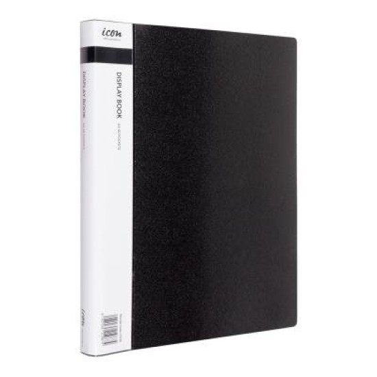 Okin Display Book A4 with Insert Spine 40 Pocket Black