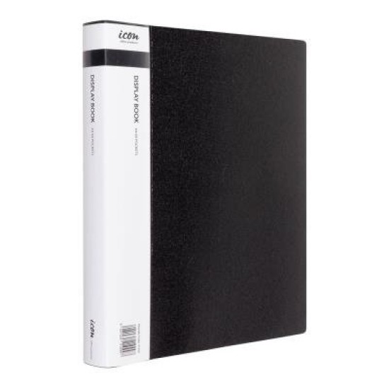 Okin Display Book A4 with Insert Spine 60 Pocket Black