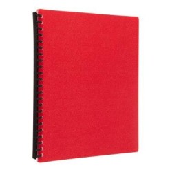 Icon Refillable Display Book A4 20 Pocket Red
