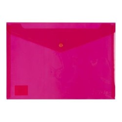 Icon PP Document Wallet A4 Button Closure Red