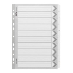 Icon Cardboard Dividers with Reinforced Tabs 10 Tab White