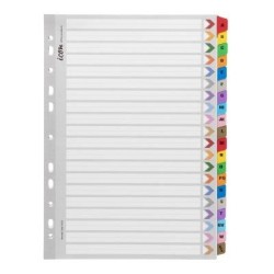 Icon Cardboard Indices with Reinforced Tabs A-Z Coloured