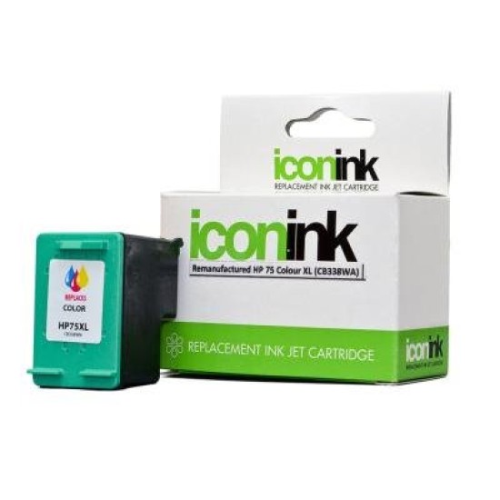 Icon Remanufactured HP 75 Colour XL Ink Cartridge (CB338WA)