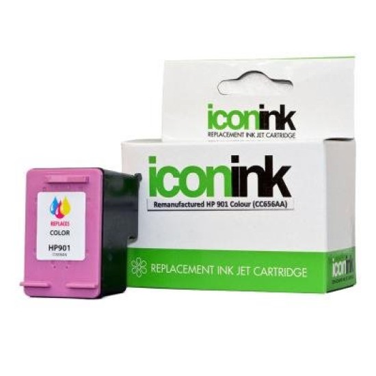 Icon Remanufactured HP 901 Colour XL Ink Cartridge (CC656A)