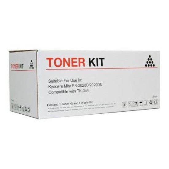Icon Compatible Kyocera TK344 Black Toner Cartridge