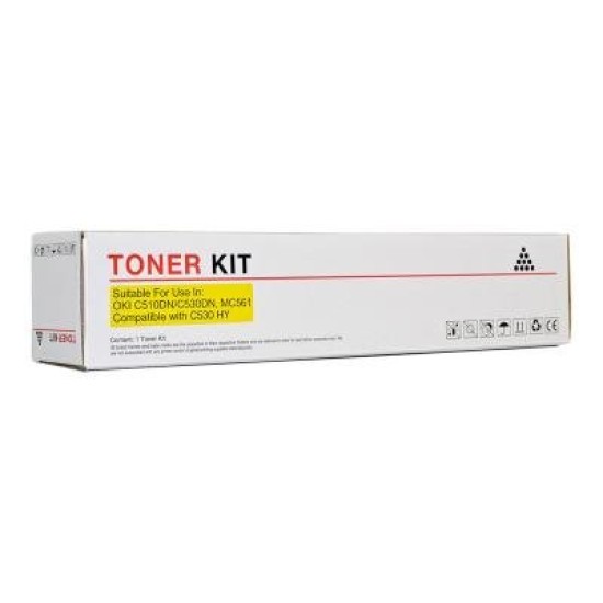 Icon Remanufactured OKI C510 C530 MC561 Yellow Toner Cartridge (44469725)