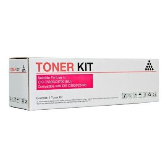 Icon Compatible OKI C5600 C5700 Magenta Toner Cartridge