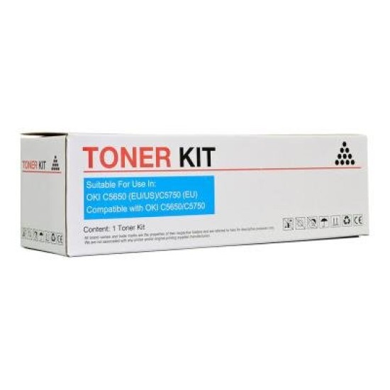 Icon Compatible OKI C5650 C5750 Cyan Toner Cartridge