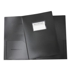 Okin Presentation Folder A4 with Name Holder Black