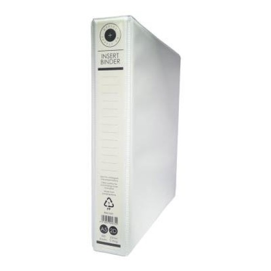 OSC Insert Binder A5 2D 25mm White