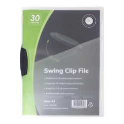 OSC Report Cover Swing Clip A4 Black OSC Report Cover Swing Clip A4 Black
