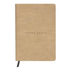 Flying Spirit Leather Journal A5 Lined Beige Flying Spirit Leather Journal A5 Lined Beige
