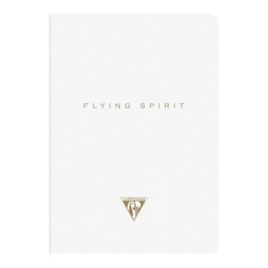 Flying Spirit Sewn Notebook A5 White