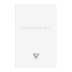 Flying Spirit Sewn Notebook 9x14cm White Flying Spirit Sewn Notebook 9x14cm White