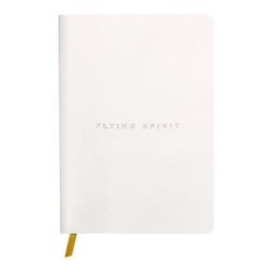 Flying Spirit Leather Journal A5 Lined White Flying Spirit Leather Journal A5 Lined White