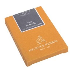 Jacques Herbin Essential Ink Cartridge Gris de Houle, Pack of 7 Jacques Herbin Essential Ink Cartridge Gris de Houle, Pack of 7