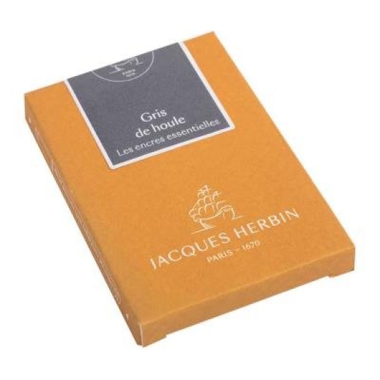 Jacques Herbin Essential Ink Cartridge Gris de Houle, Pack of 7