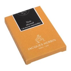Jacques Herbin Essential Ink Cartridge Noir Abyssal, Pack of 7 Jacques Herbin Essential Ink Cartridge Noir Abyssal, Pack of 7