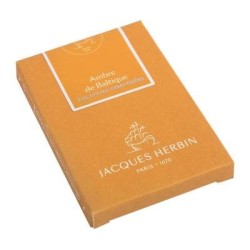 Jacques Herbin Essential Ink Cartridge Ambre de Baltique, Pack of 7 Jacques Herbin Essential Ink Cartridge Ambre de Baltique, Pack of 7