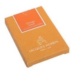 Jacques Herbin Essential Ink Cartridge Orange Soleil, Pack of 7 Jacques Herbin Essential Ink Cartridge Orange Soleil, Pack of 7
