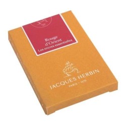 Jacques Herbin Essential Ink Cartridge Rouge d'Orient, Pack of 7 Jacques Herbin Essential Ink Cartridge Rouge d'Orient, Pack of 7