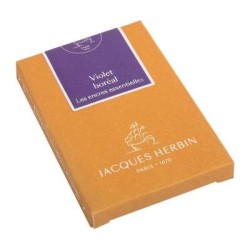 Jacques Herbin Essential Ink Cartridge Violet Boreal, Pack of 7 Jacques Herbin Essential Ink Cartridge Violet Boreal, Pack of 7