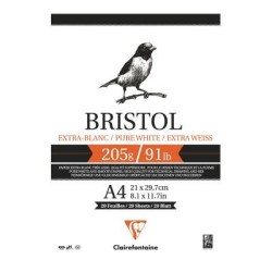 Clairefontaine Bristol Pad A4 205g 20sh
