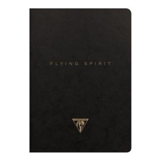 Flying Spirit Sewn Notebook A5 Black