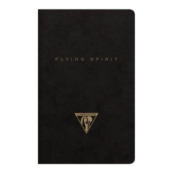 Flying Spirit Sewn Notebook 7.5x12cm Black