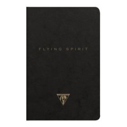 Flying Spirit Sewn Notebook 9x14cm Black Flying Spirit Sewn Notebook 9x14cm Black