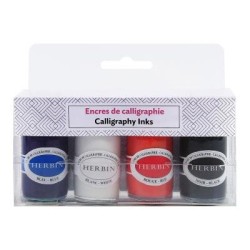 Herbin Calligraphy Ink 15ml, Pack of 4 Herbin Calligraphy Ink 15ml, Pack of 4