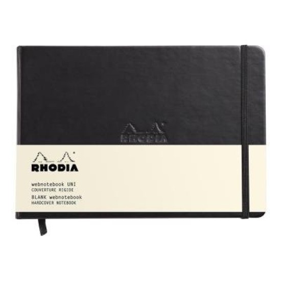 Rhodia Webnotebook Landscape A5 Blank Black