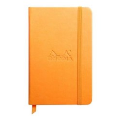 Rhodiarama Hardcover Notebook Pocket Lined Orange