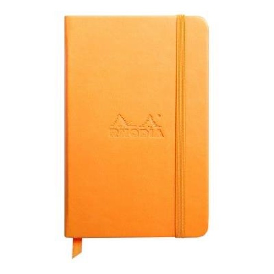 Rhodiarama Hardcover Notebook Pocket Lined Orange