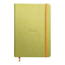 Rhodiarama Hardcover Notebook A5 Blank Anise Green Rhodiarama Hardcover Notebook A5 Blank Anise Green